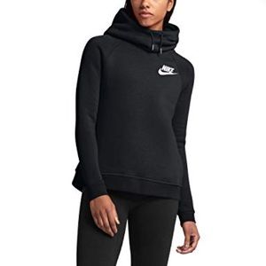Nike Women's Funnel-Neck Fleece Pullover H…